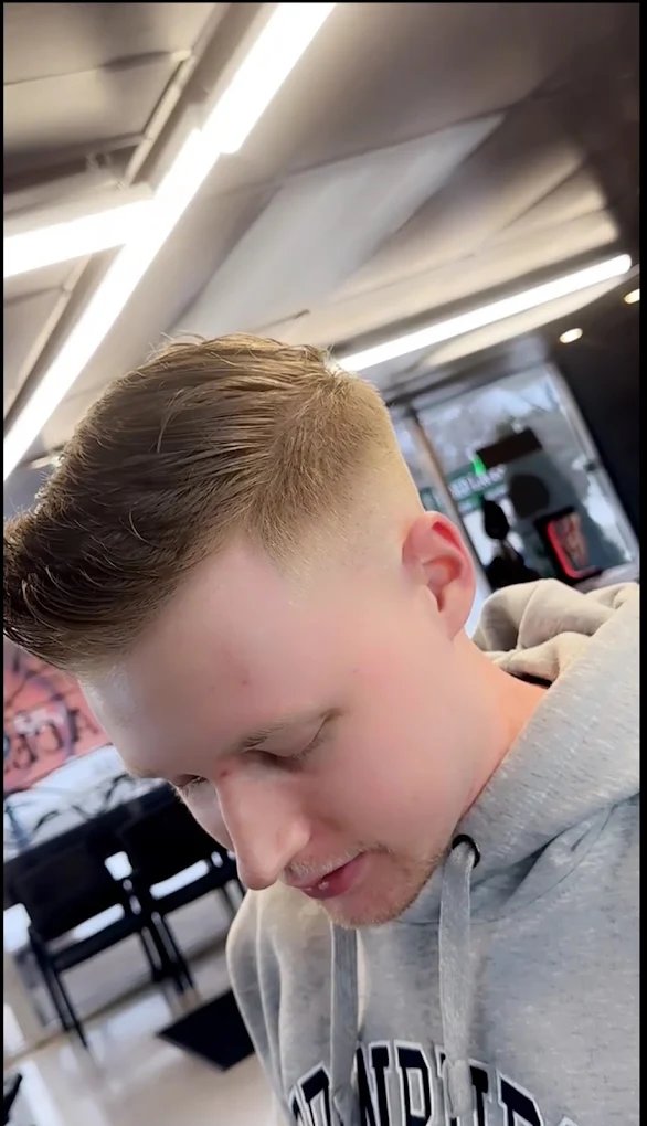Clean fade haircut at Faded Laces