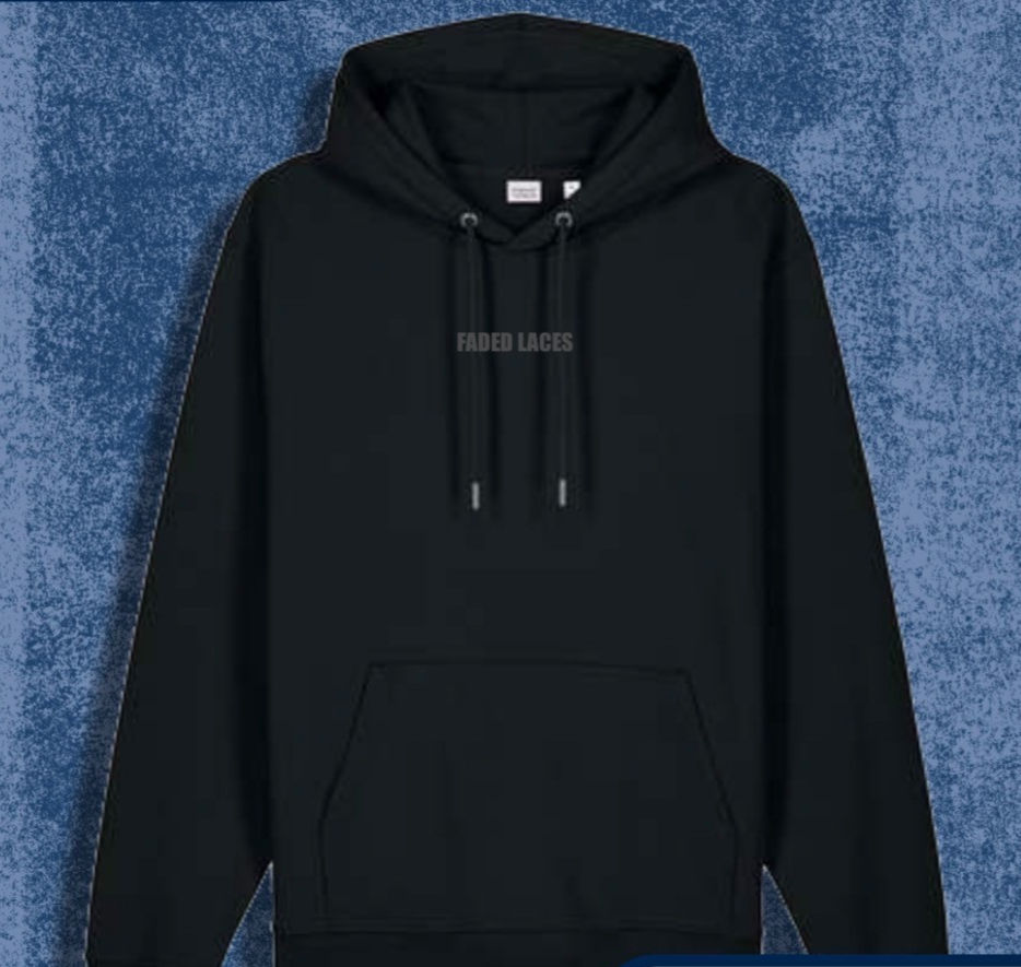 Faded Laces black hoodie