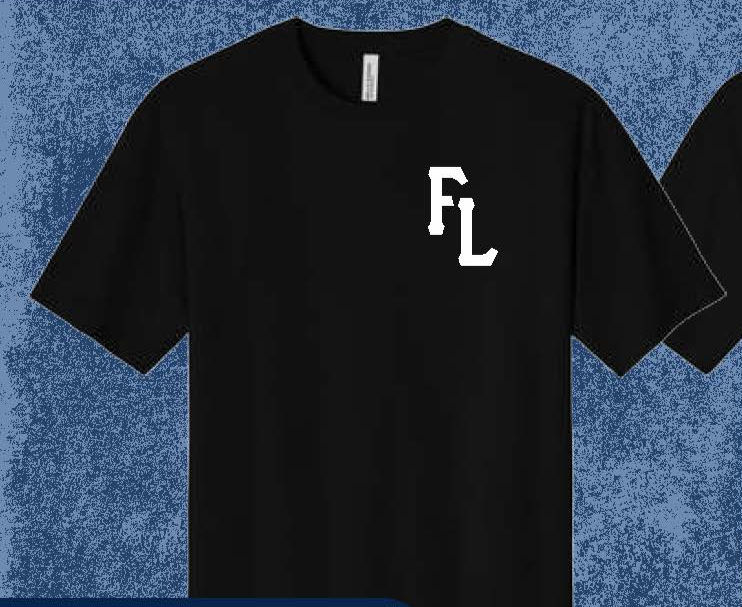 Faded Laces black t-shirt with white FL logo, Setting a Standard